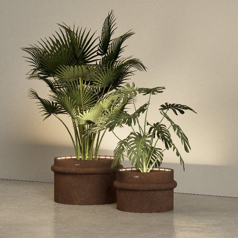 Mazu Nautilus Planter met LED-verlichting Exclusieve plantenbak