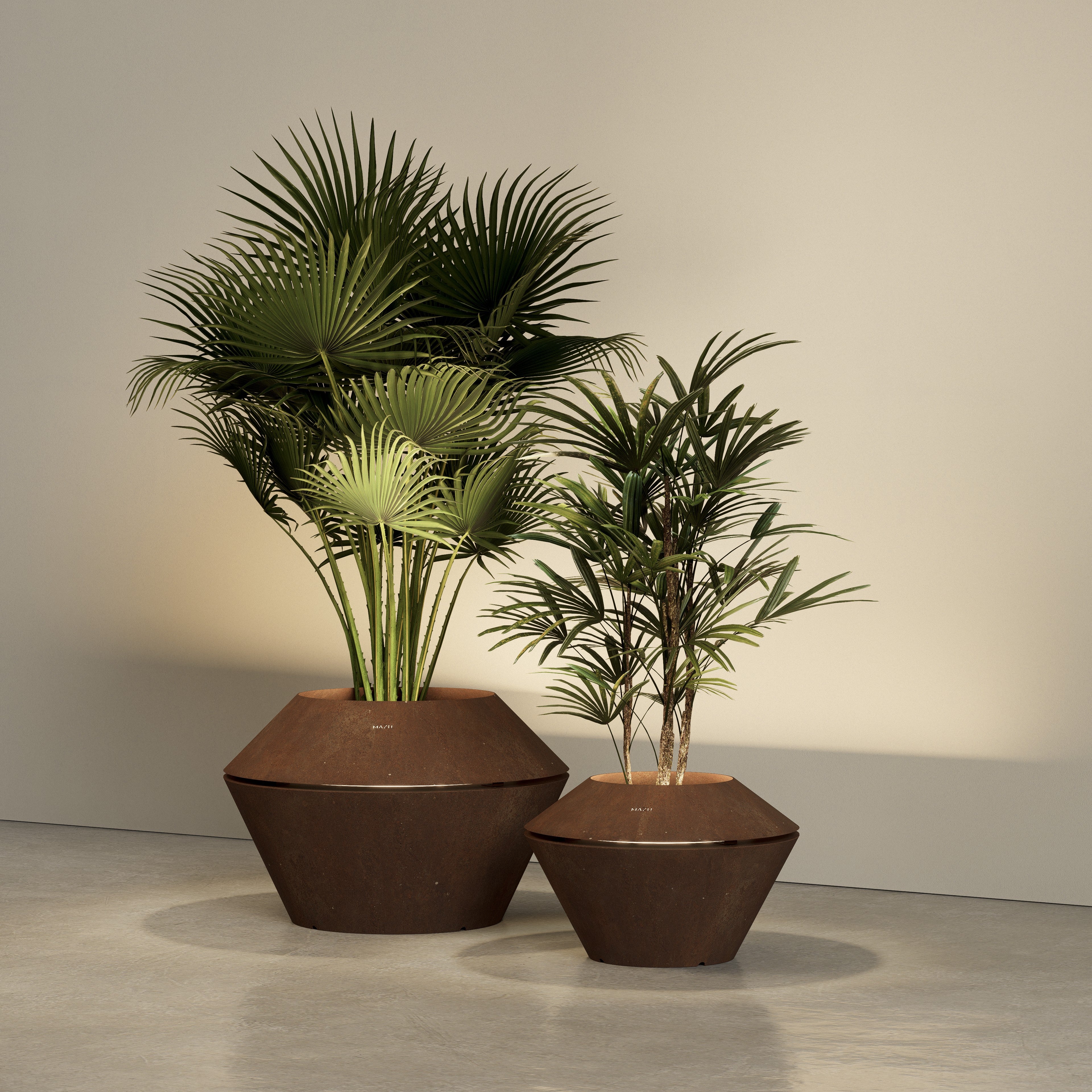 Mazu Oyster Planter met LED-verlichting Exclusieve plantenbak
