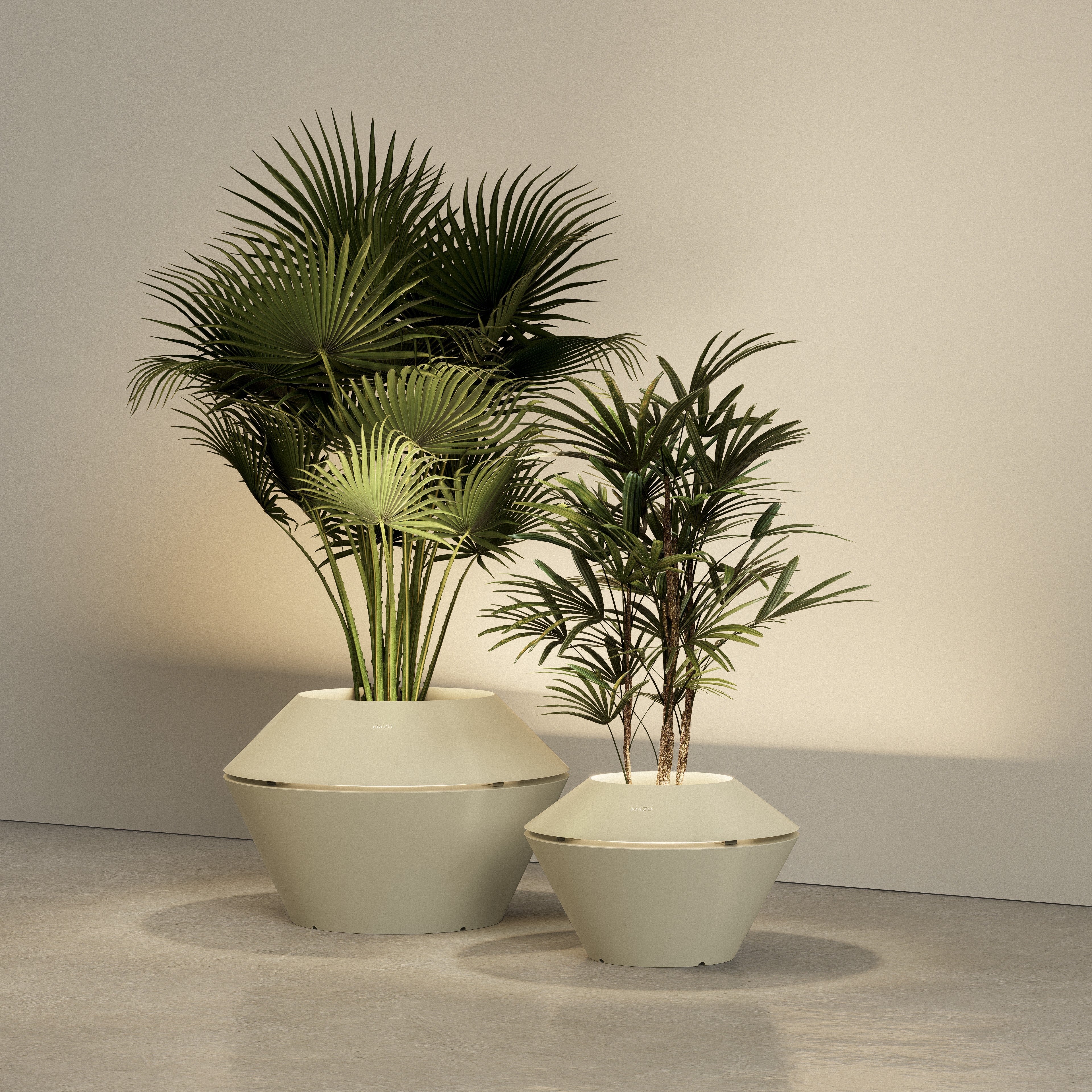Mazu Oyster Planter met LED-verlichting Exclusieve Plantenbak