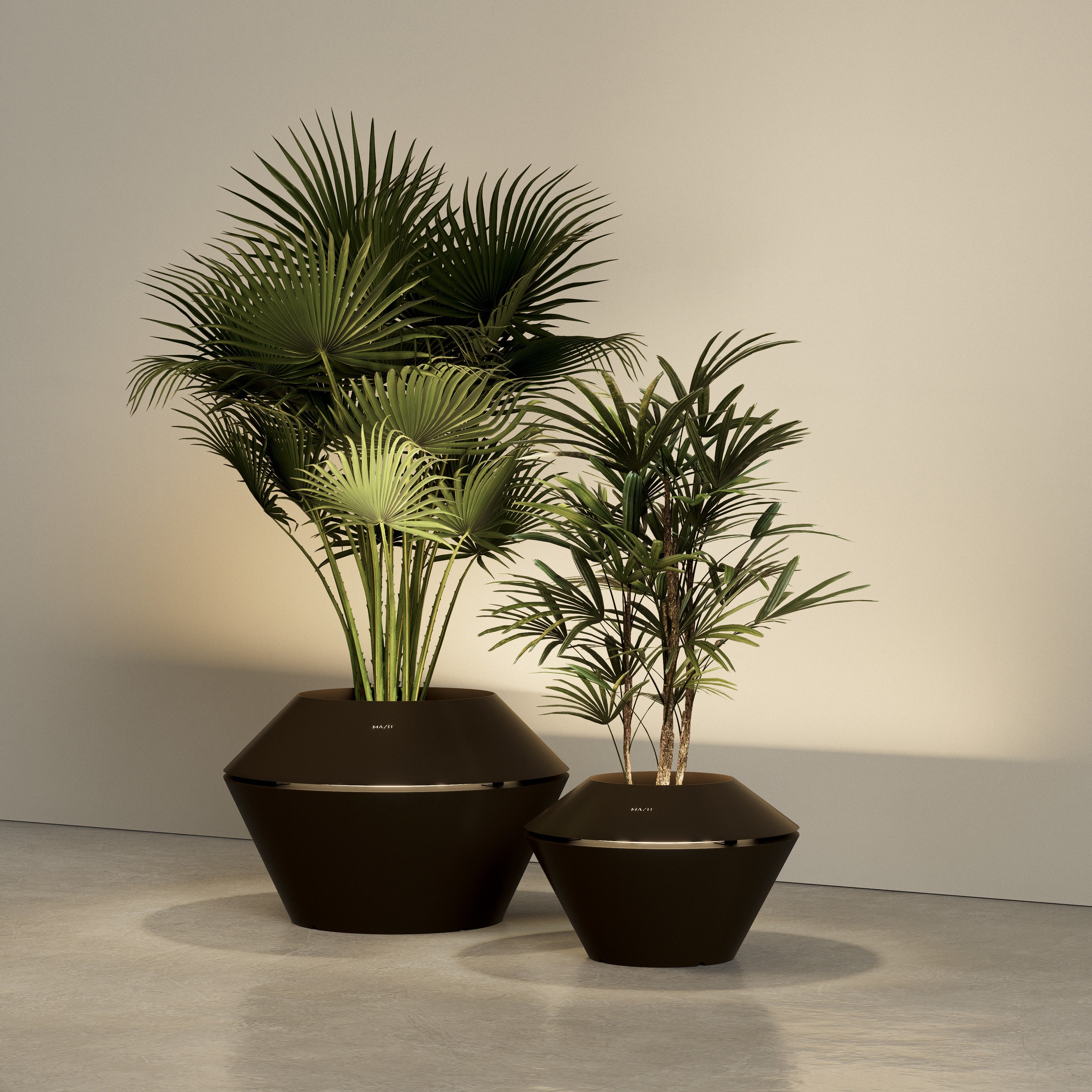 Mazu Oyster Planter met LED-verlichting exclusieve plantenbak