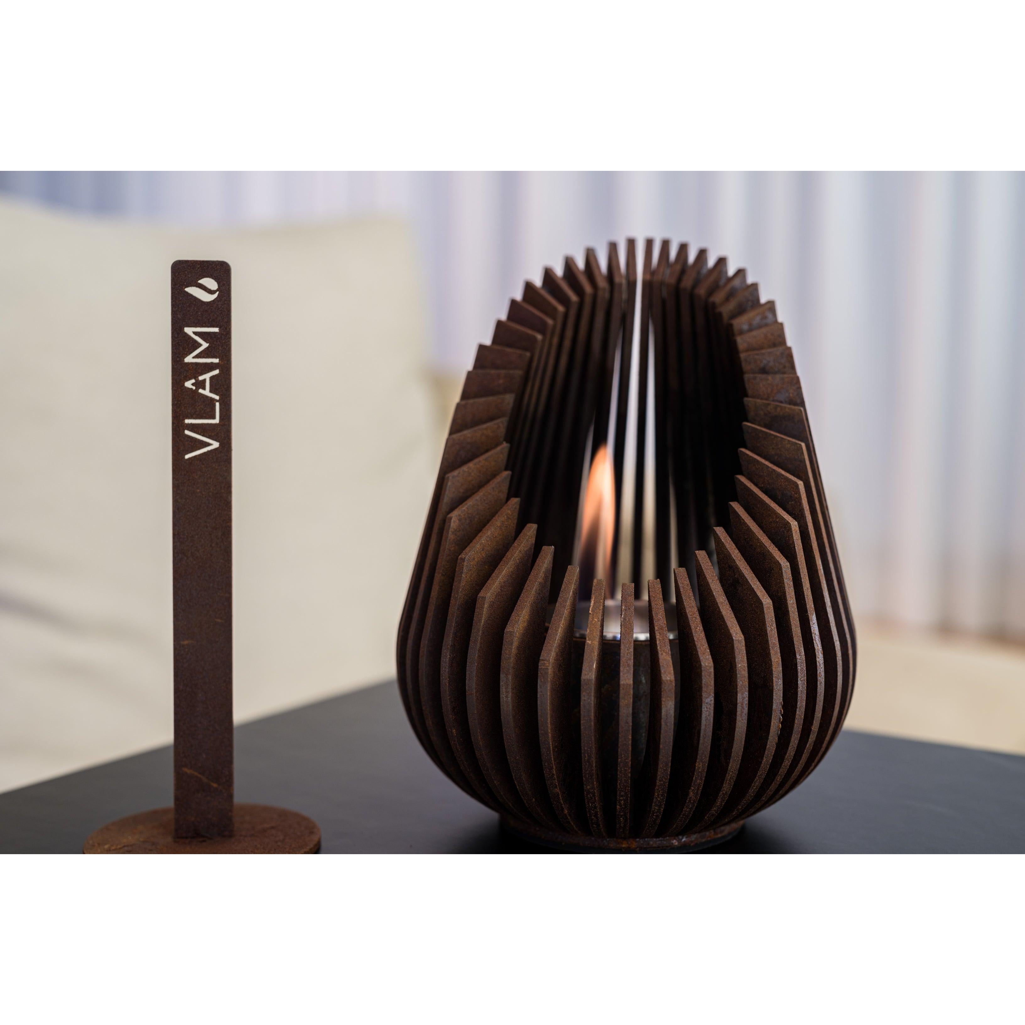 Vlam Drop Cortenstaal