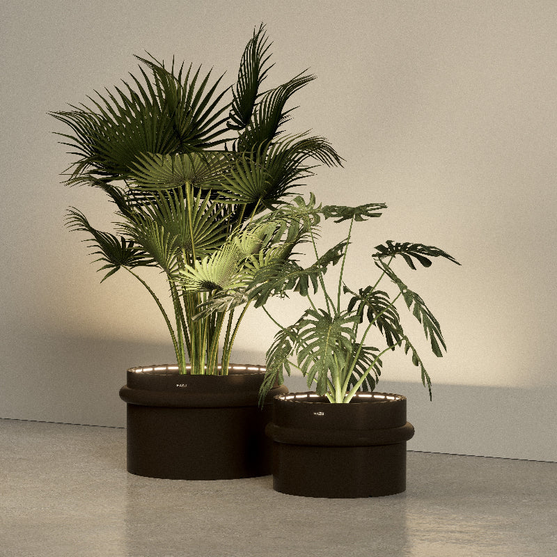 Mazu NautilusPlanter met LED-verlichting Exclusieve plantenbak