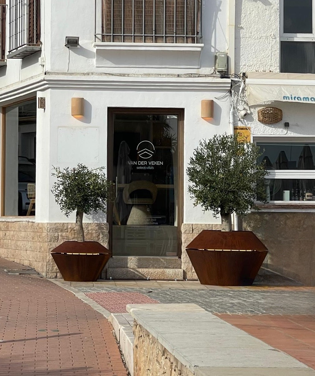 Mazu Oyster Planter met LED-verlichting Exclusieve plantenbak